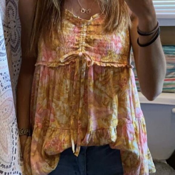 American Eagle - Smocked Babydoll Cami - Picture 3 of 5